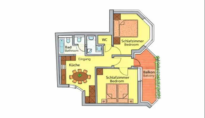 Grundriss 1. Stock, First Floor - house Simona