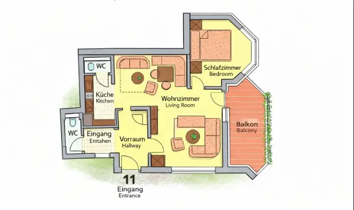 Grundriss Haus Liptov Erdgeschoss - Ground floor